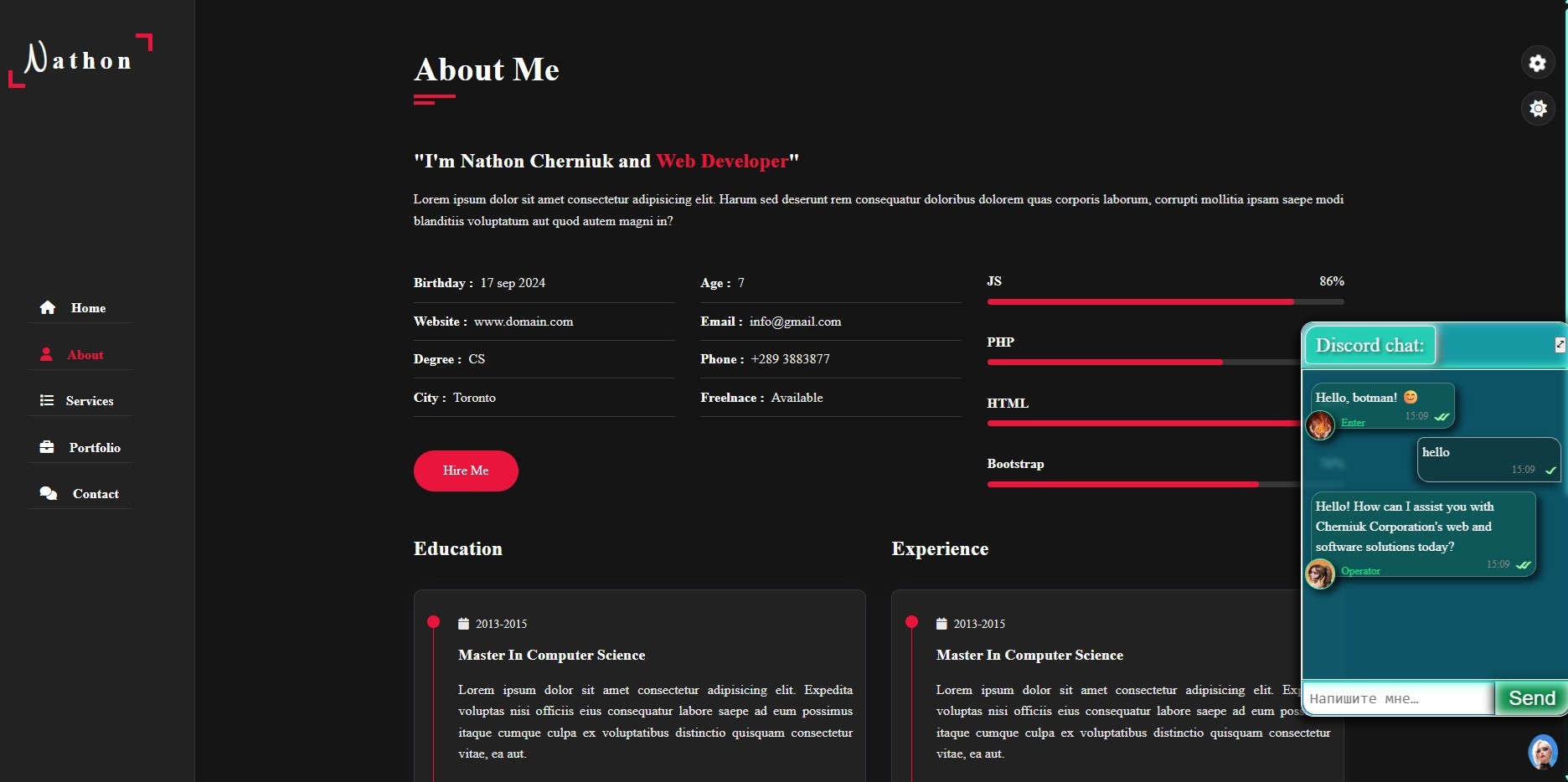 Nathon Web Developer